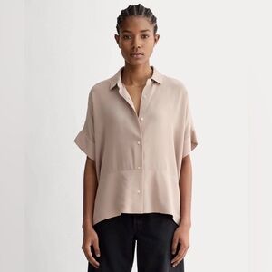Everlane THE BOXY SHIRT IN WASHABLE SILK size 4